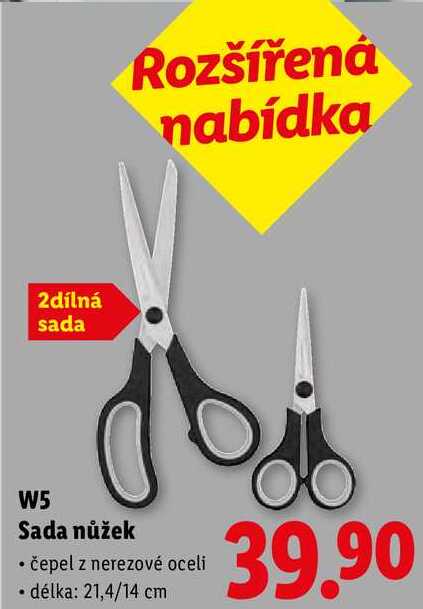 W5 Sada nůžek 