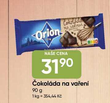 ORION čokoláda na vaření 90g, vybrané druhy
