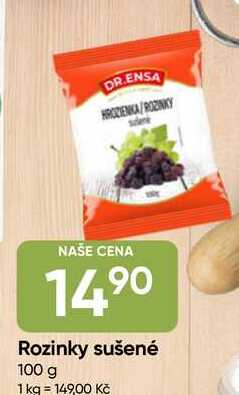 DR.ENSA Rozinky sušené 100 g 