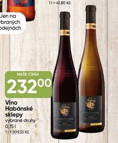 Víno Habánské sklepy vybrané druhy 0,75l