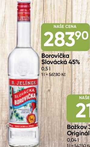 Borovička Slovácká 45% 0,5l