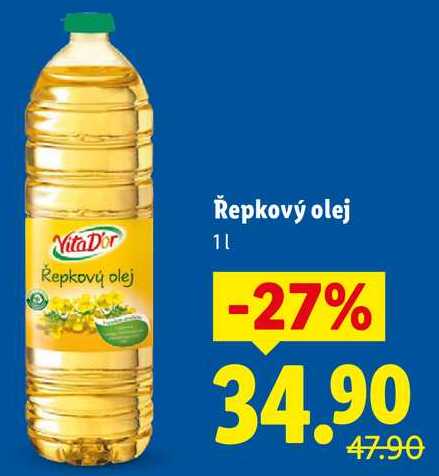 Řepkový olej, 1 l