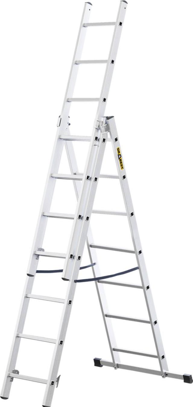 Žebřík hliníkový 3x 7 příček