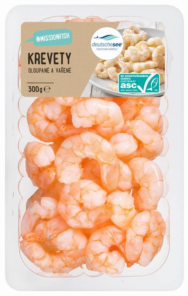 Deutsche See Krevety loupané, vařené