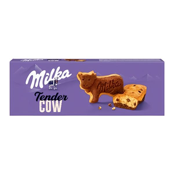 Milka Tender Cow jemné pečivo s kousky čokolády