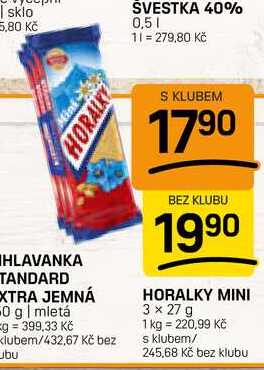 HORALKY MINI 3 x 27 g