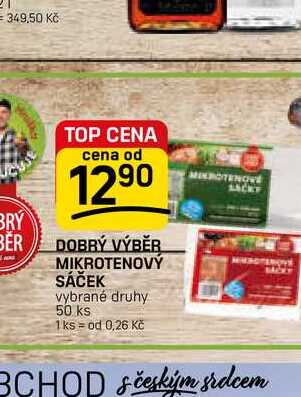 DOBRÝ VÝBĚR MIKROTENOVÝ SÁČEK vybrané druhy 50 ks 