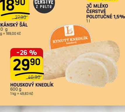 HOUSKOVÝ KNEDLÍK 600 g