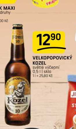 VELKOPOPOVICKÝ KOZEL světlé výčepní 0,5l