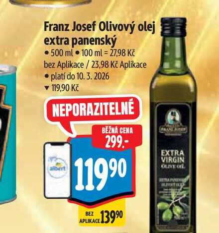 Franz Josef Olivový olej extra panenský 500 ml  