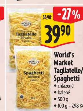  World's Market  Tagliatelle/ Spaghetti 500 g 