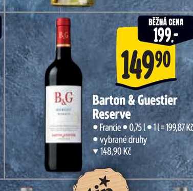  Barton & Guestier Reserve  0,75 l