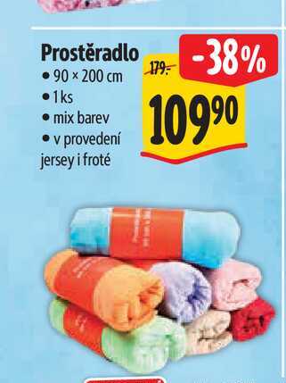 Prostěradlo  90×200 cm  