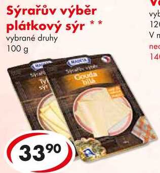 Sýrařův výběr plátkový sýr, 100 g