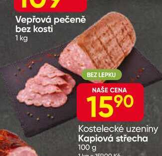 Kostelecké uzeniny Kapiová střecha 100 g 