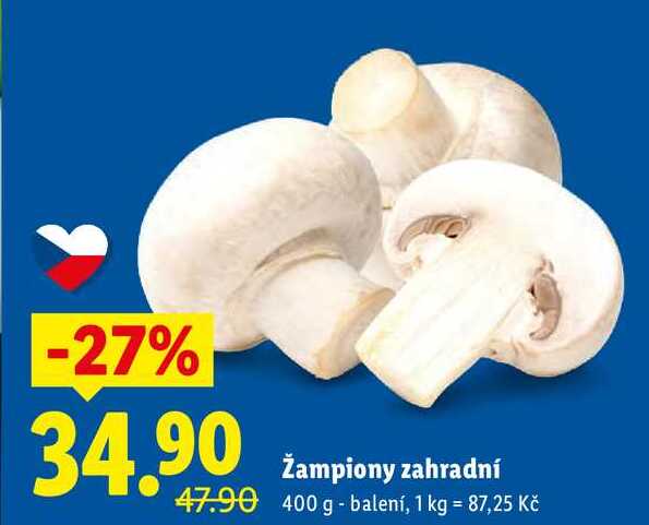 Žampiony zahradní, 400 g