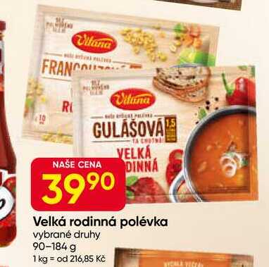 Vitana Velká rodinná polévka vybrané druhy 90-184 g 