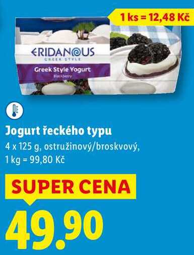 Jogurt řeckého typu, 4x 125 g