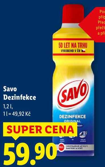 Savo Dezinfekce, 1,2 l