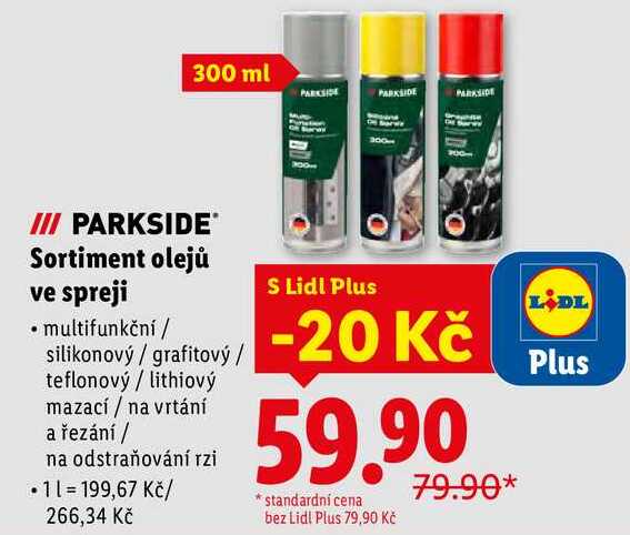Sortiment olejů ve spreji, 300 ml