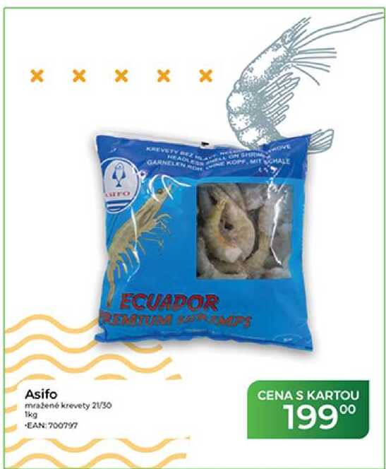 Asifo mražené krevety 21/30 1kg 