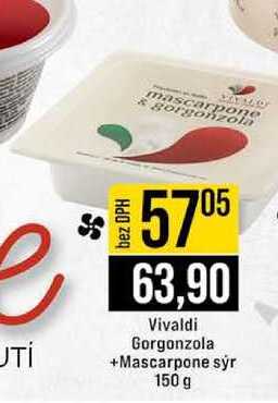 Vivaldi Gorgonzola +Mascarpone sýr 150 g