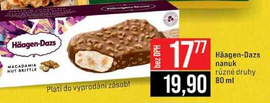 Häagen-Dazs nanuk různé druhy 80 ml