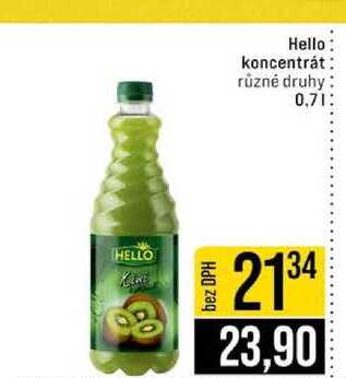 Hello koncentrát různé druhy 0,7l
