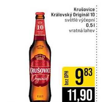 Krušovice Královský Originál 10 světlé výčepní 0,5l