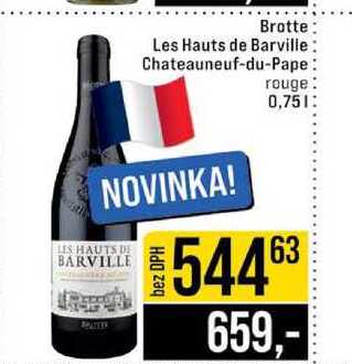 Brotte Les Hauts de Barville Chateauneuf-du-Pape rouge 0,75l
