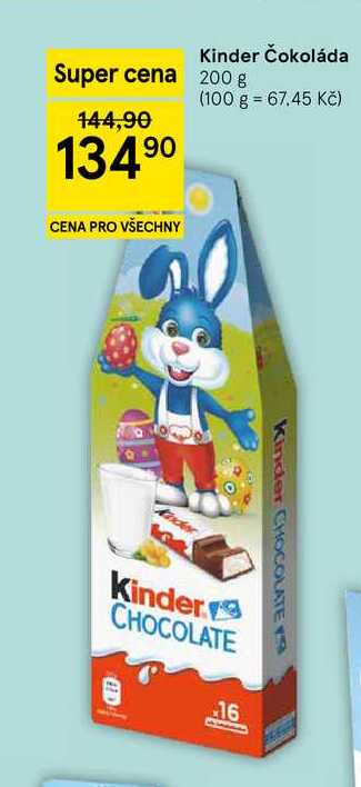 Kinder Čokoláda, 200 g 