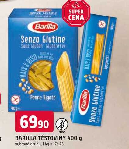 BARILLA TĚSTOVINY 400 g