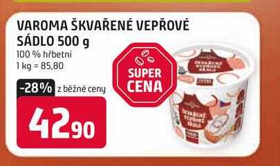 VAROMA ŠKVAŘENÉ VEPŘOVÉ SÁDLO 500 g