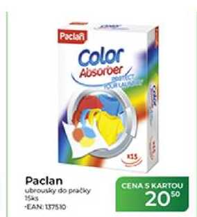 Paclan ubrousky do pračky 15 ks