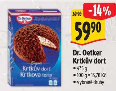 Dr. Oetker Krtkův dort, 435 g 