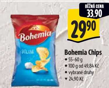Bohemia Chips, 55-60 g