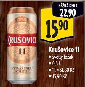 Krušovice 11, 0,5 l