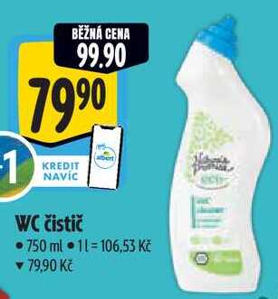 WC čistič, 750 ml