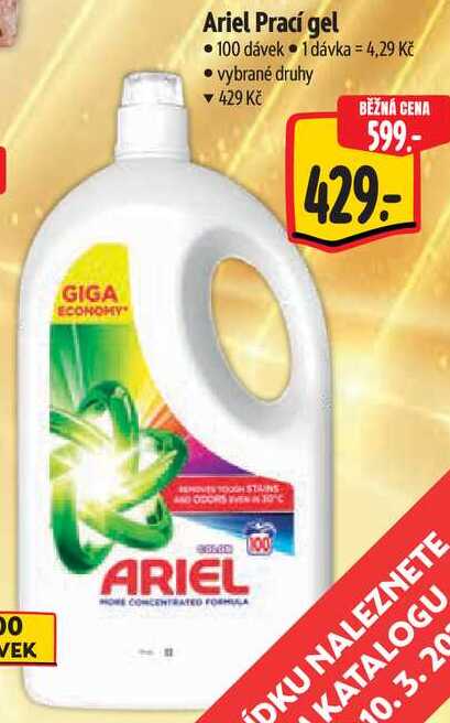 Ariel Prací gel, 100 dávek