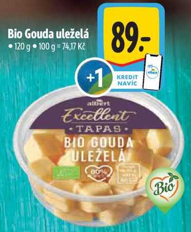 Bio Gouda uleželá, 120 g