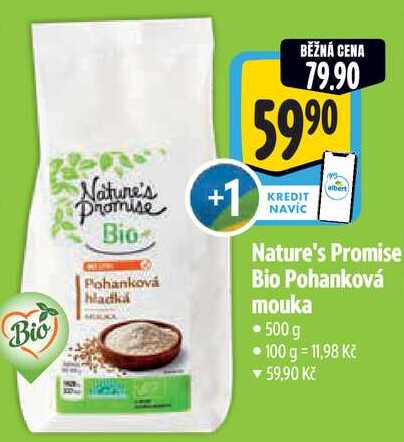 Nature's Promise Bio Pohanková mouka, 500 g