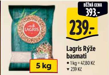 Lagris Rýže basmati, 5 kg