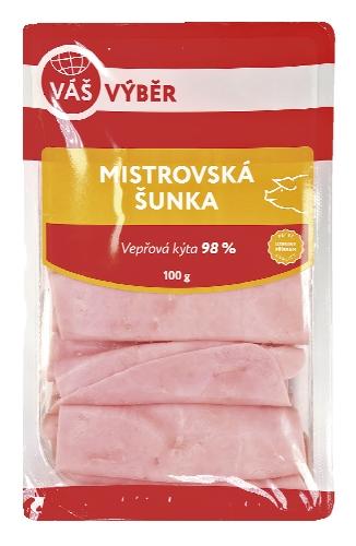 VÁŠ VÝBĚR Mistrovská šunka, 100 g