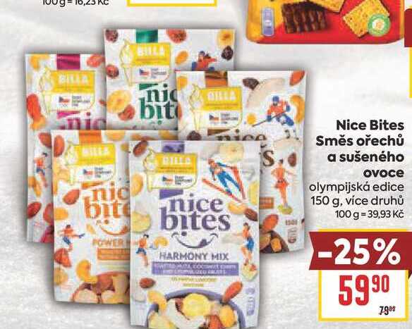 Nice Bites Směs ořechů a sušeného ovoce olympijská edice 150 g