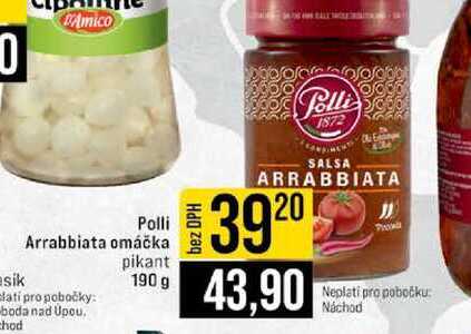 Polli Arrabbiata omáčka pikant sik 190 g