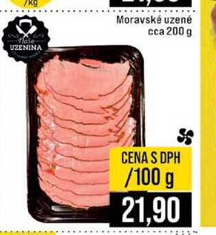 Moravské uzené cca 200 g 100g