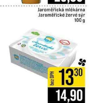 Jaroměřická mlékárna Jaroměřické žervé sýr terve 100 g 