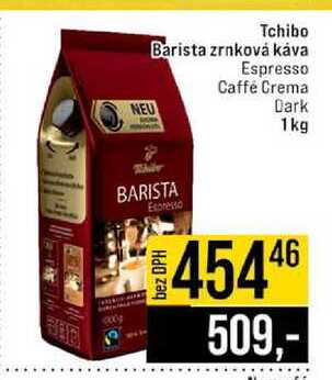 Tchibo Barista zrnková káva Espresso Caffé Crema Dark 1kg