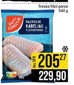 Treska filet porce 540 g 