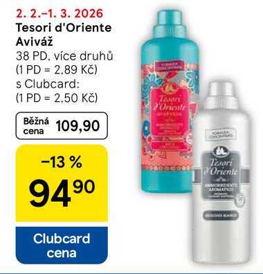 Tesori d'Oriente Aviváž, 38 dávek